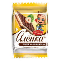 Вафли Аленка с молочной начинкой орехами и какао, 1,38кг/уп