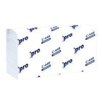 Бумажные полотенца Protissue Premium H3, 3 слоя, W-сложение, 150лист, белые, 21 пачка, С448