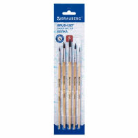 Набор кистей для рисования Brauberg Белка белка, 5шт