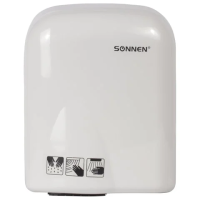 Сушилка для рук Sonnen HD-165, 1650 Вт, время сушки 25 секунд, белая