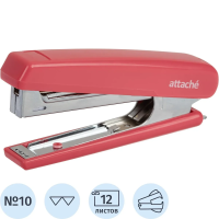 Степлер Attache 8209 №10, до 12 листов, красный