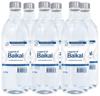 Вода Legend of Baikal питьевая газированная, 750мл x 6 шт