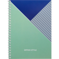 Бизнес-тетрадь А5 48л Attache Economy Office Style клетка гребень бирюзовая