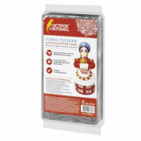 Глина для лепки ОСТРОВ СОКРОВИЩ, голубая, 1 кг, вакуумированная, готовая, 227138