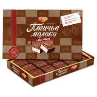 Конфеты шоколадные РОТ ФРОНТ 'Птичье молоко', сливочно-ванильные, 200 г, РФ09760
