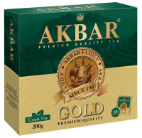 Чай зеленый Akbar (2г x 100шт), 200г