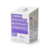 Сливки Брянский молочный комбинат 20%, 500г