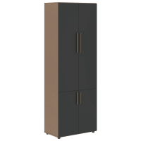Шкаф высокий широкий VHCS 80.3 Яшма черный/Кобра 800х430х2253 VELION