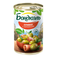 Оливки Бондюэль с анчоусом, 314мл