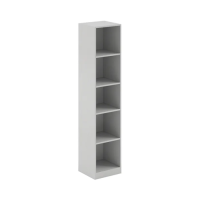 Стеллаж высокий Skyland Simple SR-5U, серый, 386х359х1815мм, узкий