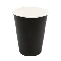 Стакан одноразовый Eco Cups черный, 400мл, бумажный, 50шт/уп