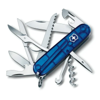 Нож перочинный Victorinox Huntsman 15 функций, полупрозр. синий