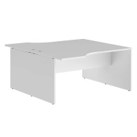 Стол на 2 рабочих места Skyland Xten X2CET 169.3, двойной, эргономичный, белый, 1600х1806х750мм