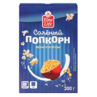 Fine Life Попкорн соленый (100г x 3шт), 300г