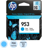 Картридж струйный Hp 953 F6U12AE, голубой