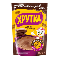 Какао-напиток Хрутка Супершоколадный вкус быстрорастворимый, 200г