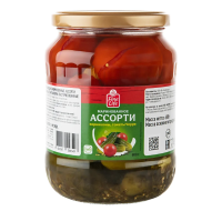 Fine Life Ассорти маринованное корнишон и черри, 680г
