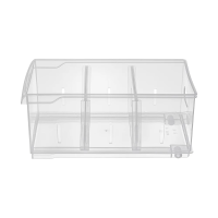 Контейнер для хранения Econova Rolly на роликах 5л, 16.8 x 30.5 x 12.9см