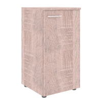 Шкаф-колонка низкий Skyland Xten XLC 42.1, правый, дуб сонома, 432х432х820мм, с глухой малой дверью, с топом