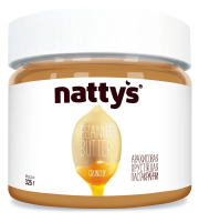 Арахисовая паста Nattys Crunchy хрустящая с медом, 325г