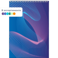 Блокнот Attache Forma А5, 40л, на спирали, ассорти