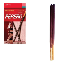 Печенье-соломка LOTTE 'Pepero Original', в шоколадной глазури, в картонной упаковке, 47 г, Корея, 000000019