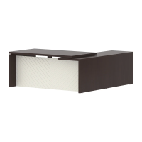 Стол руководителя TLCT 1820(L) Венге Магия Z/Латте 1800х2000х750 TORR LUX