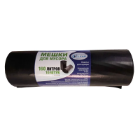 Мешки для мусора Vclean 160л, черного цвета, 10 шт