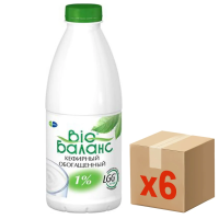Напиток кефирный Bio Balance 1%, 930г x 6 шт