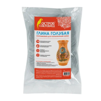 Глина для лепки ОСТРОВ СОКРОВИЩ, голубая, 1 кг, порошковая, 227139