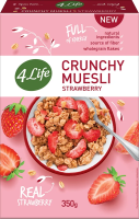 Мюсли 4Life хрустящие с клубникой, 350г