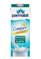 Молоко Parmalat Comfort БЕЗЛАКТОЗНОЕ 0,05%, 1л, ультрапастеризованное