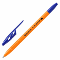 Набор шариковых ручек Brauberg Ultra Orange синие, 0.35мм, 10шт/уп, оранжевый корпус