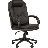 Кресло VT_EChair-695 TPU кожзам черный, пластик