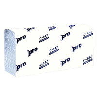 Бумажные полотенца Protissue Premium Pro H2, 2 слоя, Z-сложение, 200лист, белые, С442
