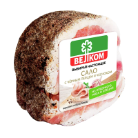 Сало Велком с черным перцем и чесноком, ~400г