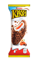 Вафля Kinder Maxi King покрытая молочным шоколадом с дроблеными орехами и молочно-карамельной начинкой, 35г