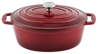 Кастрюля Oval Enamel чугунная с крышкой 3.4л, 27см