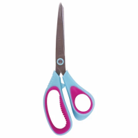Ножницы Brauberg Extra 3D 21.6см, бирюзово-фиолетовые