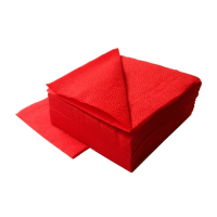 Салфетки бумажные Lime 24х24см, 400шт, 1 слой, красные, К410700