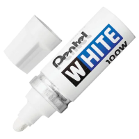 Маркер промышленный Pentel X100W белый, 6.5мм, круглый наконечник