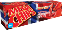Чипсы-пластины Mega Chips картофельные с норвежским лобстером, 100г