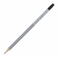 Карандаш чернографитный Faber-Castell Grip 2001 HB, трехгранный, с ластиком, 117200