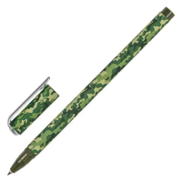 Шариковая ручка Brauberg Soft Touch Stick синяя, 0.35мм, Khaki