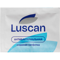 Салфетки влажные Luscan антибактериальные в саше 15х17см 1000шт/уп