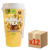 Напиток Aziano Bubble Tea ананас и маракуйя негазированный, 450мл x 12 шт
