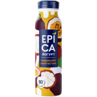 Йогурт питьевой Epica Маракуйя-мангостин 2.5%, 260г
