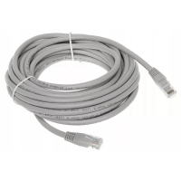 Патч-корд ExeGate UTP-RJ45-RJ45-5e-CU-30M-GY, 5e, 30м, серый <EX282019RUS