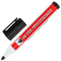Маркер стираемый для белой доски ЧЕРНЫЙ, BRAUBERG 'ULTRA WHITEBOARD MARKER', 3 мм, с клипом, 152634