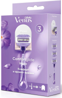 Станок для бритья Gillette Venus 1шт + 3 кассеты + подставка